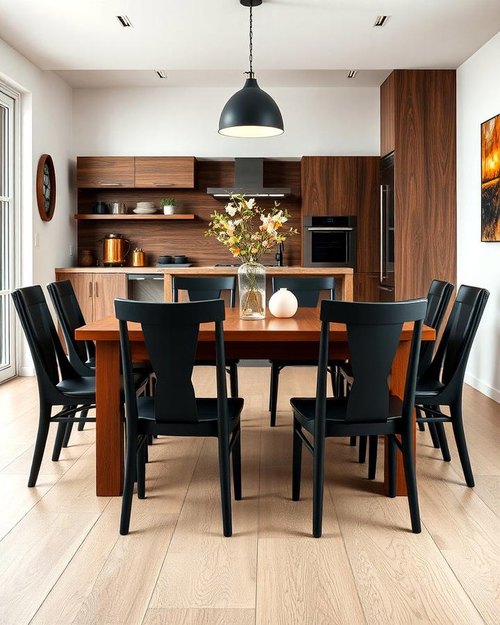 Black and Brown Dining Set