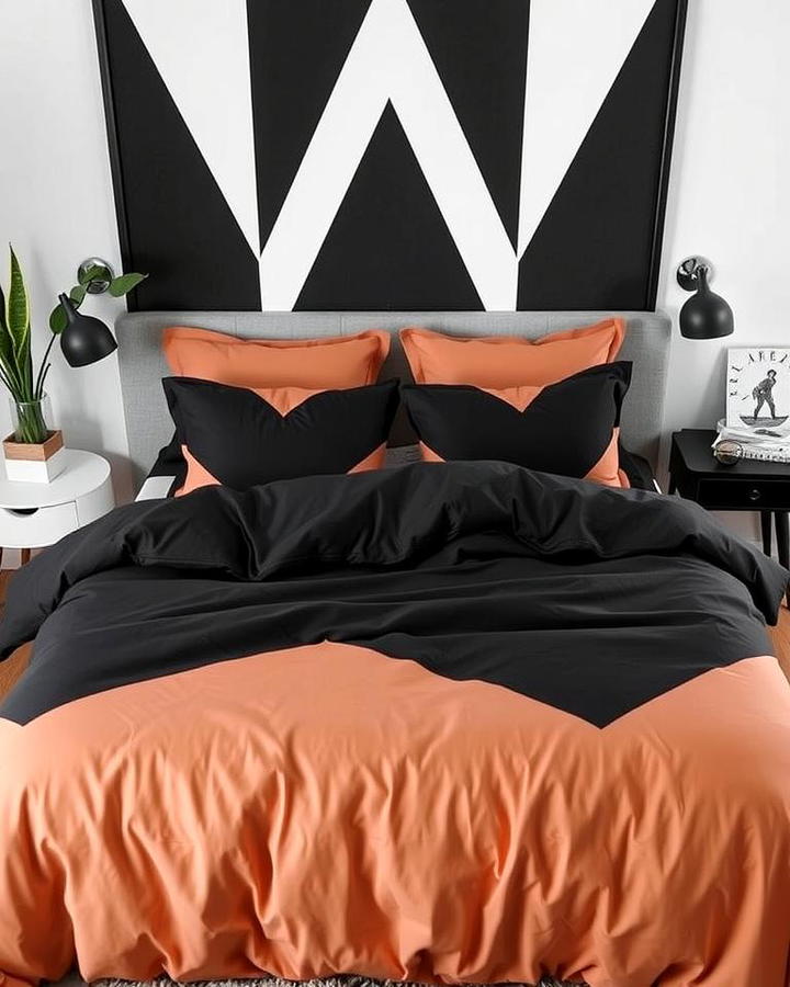 Black and Brown Geometric Bedding