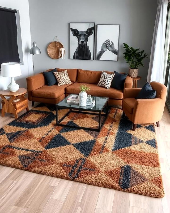 Black and Brown Textured Rugs