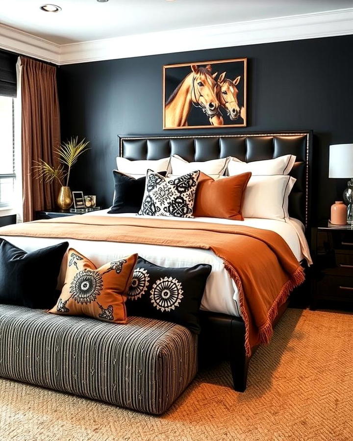 Black and Brown Throw Pillows