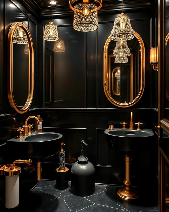 Black and Gold Accents for Luxury