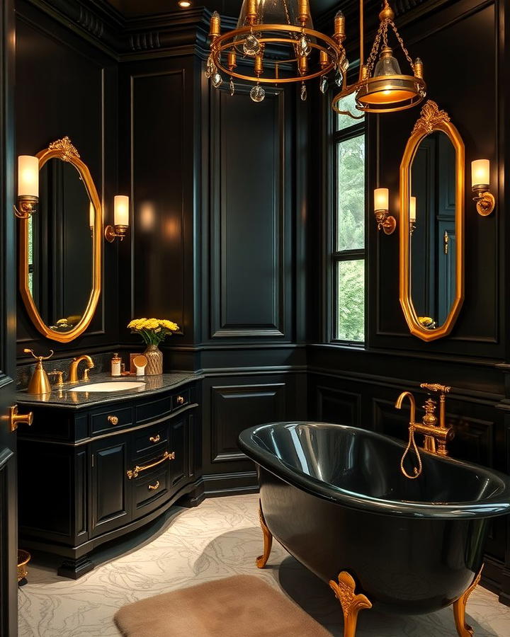 Black and Gold Accents