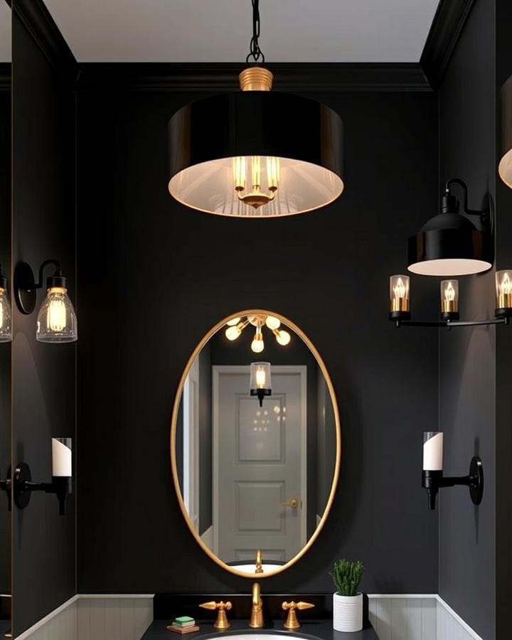 Black and Gold Lighting Fixtures