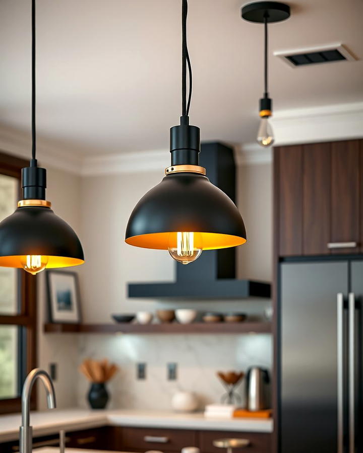 Black and Gold Pendant Lighting