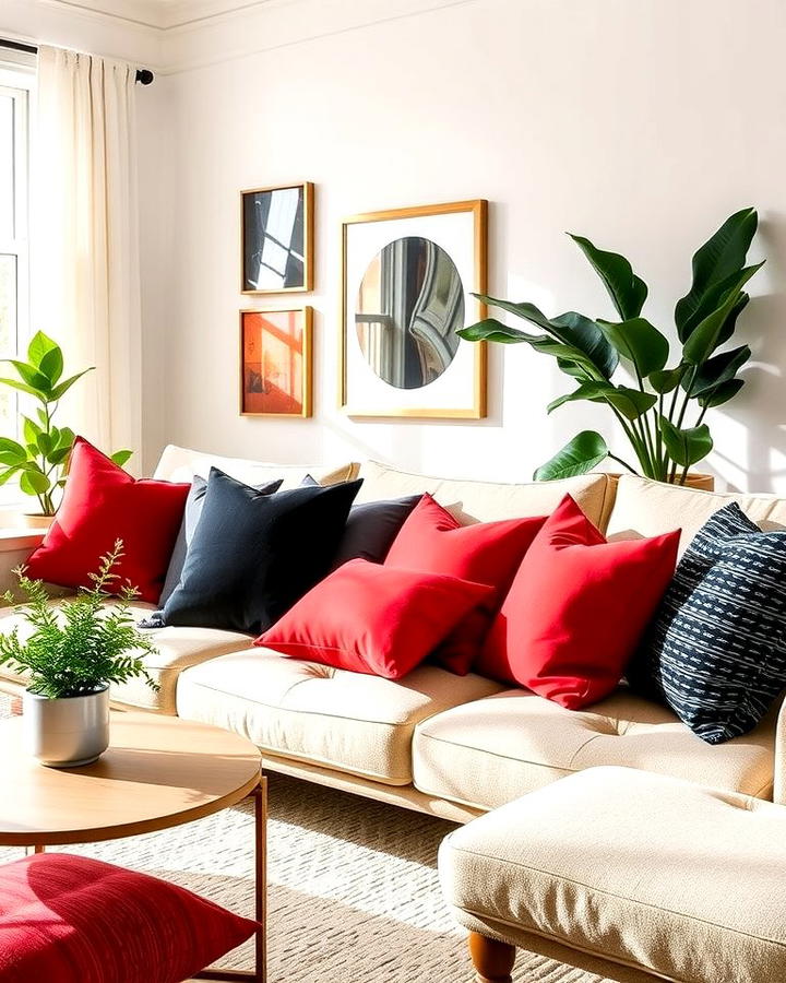 Black and Red Pillows