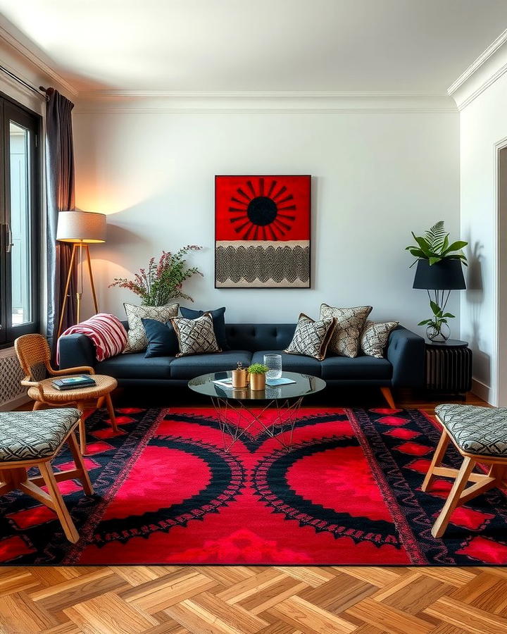 Black and Red Rugs 2