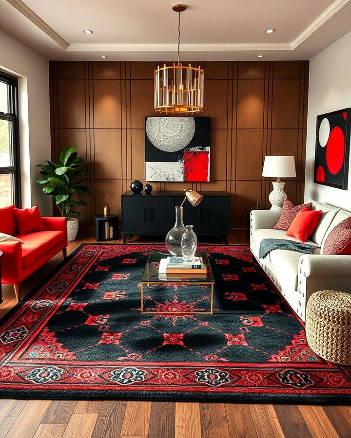 Black and Red Rugs