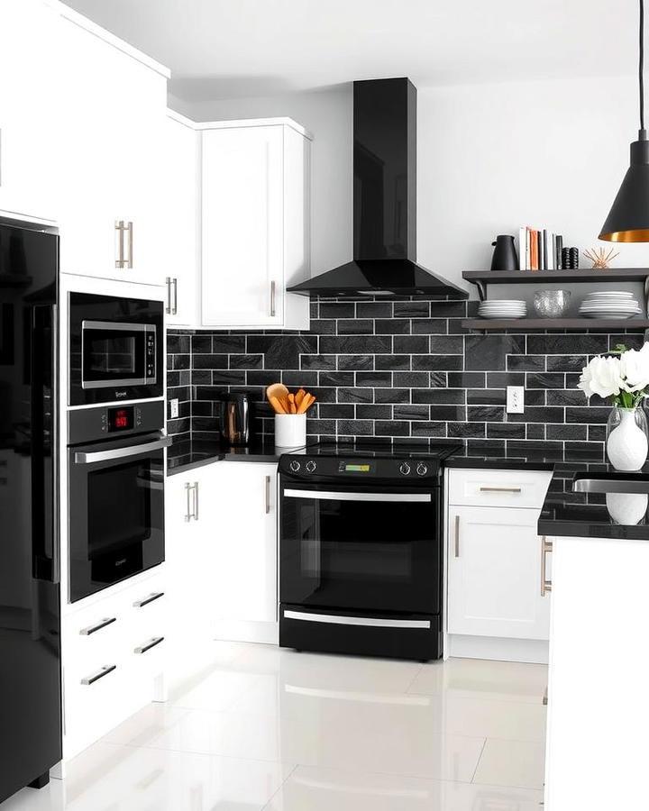 Black and White Appliances