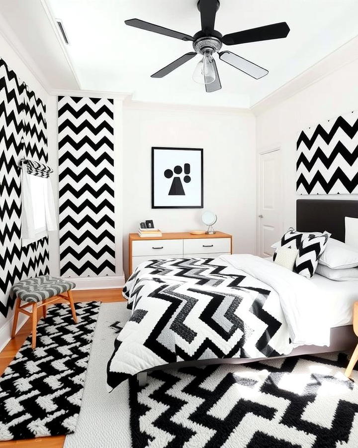 Black and White Chevron Patterns