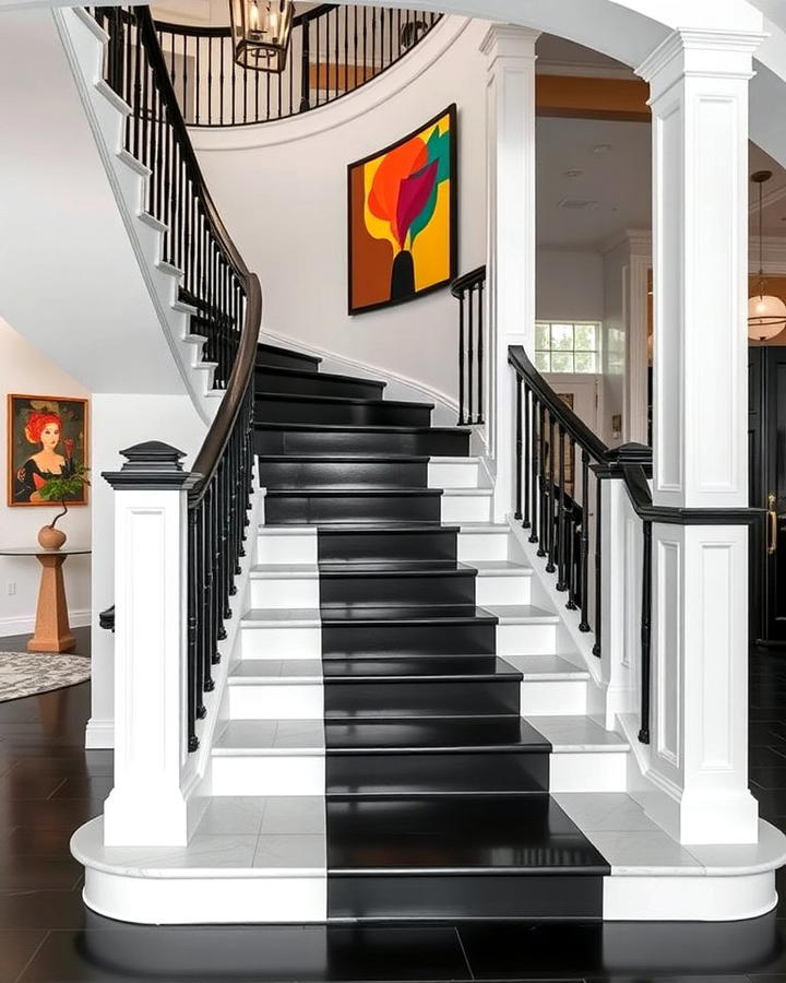 Black and White Contrast Staircase