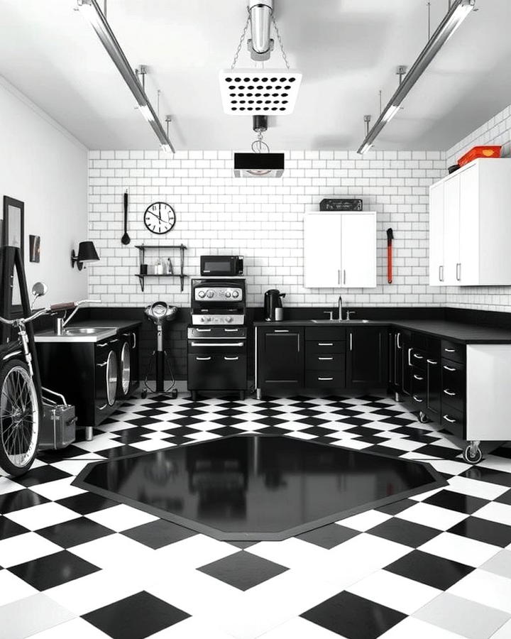 Black and White Garage Contrast