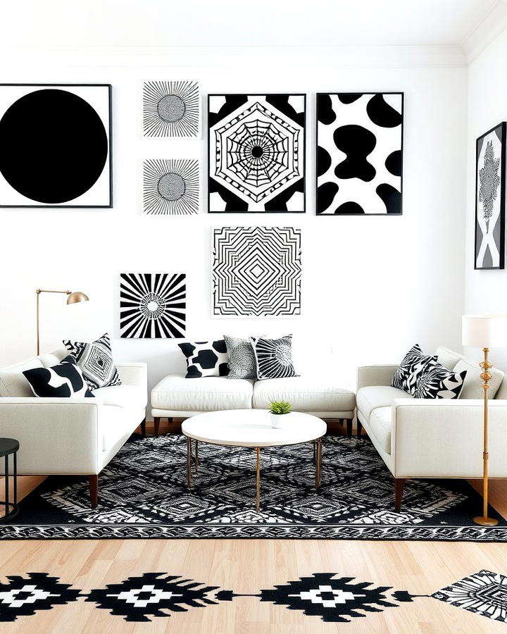 Black and White Geometric Patterns