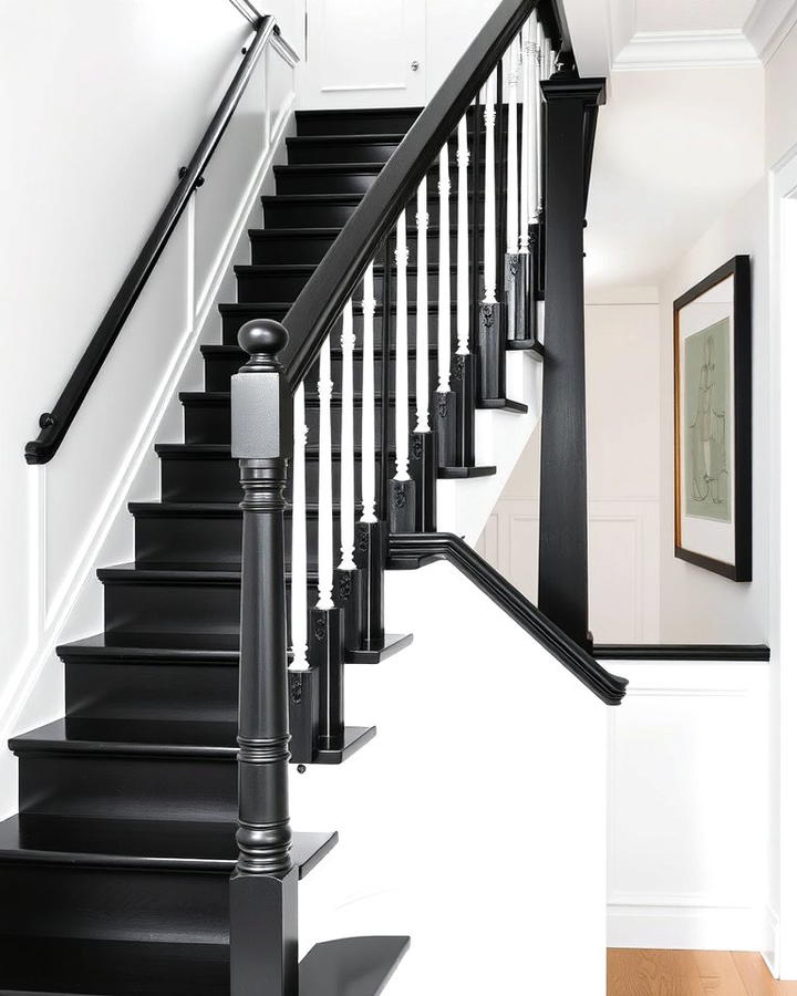 Black and White Staircase Contrast