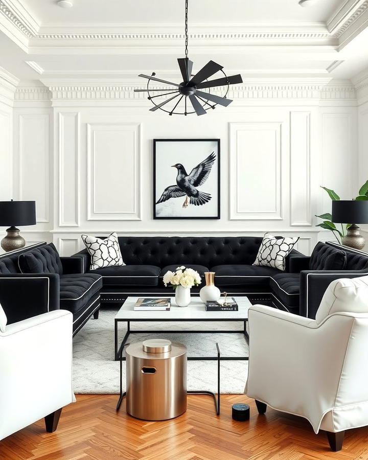 Black and White Statement Furniture