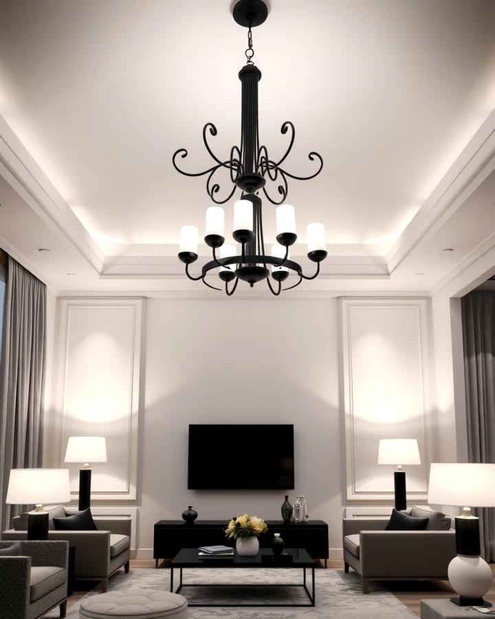 Black and White Striking Lighting Fixtures