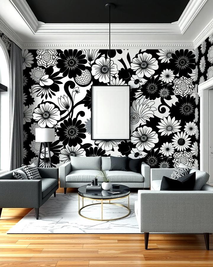 Black and White Striking Wallpaper