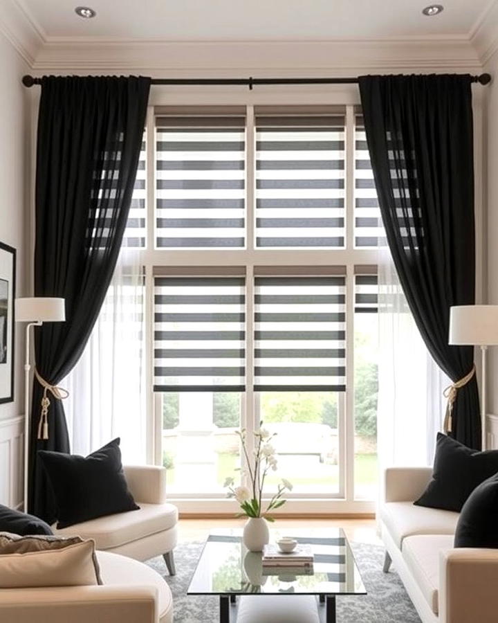 Black and White Window Treatments