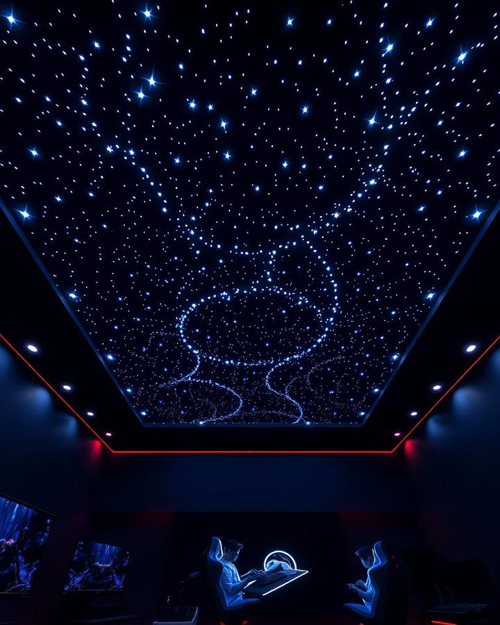 Blackout Ceiling with Starry Lights