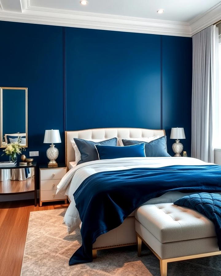 Blue Accent Wall for Drama