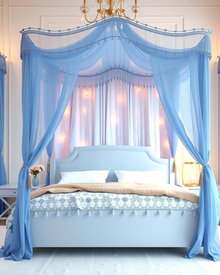 Blue Canopy Bed