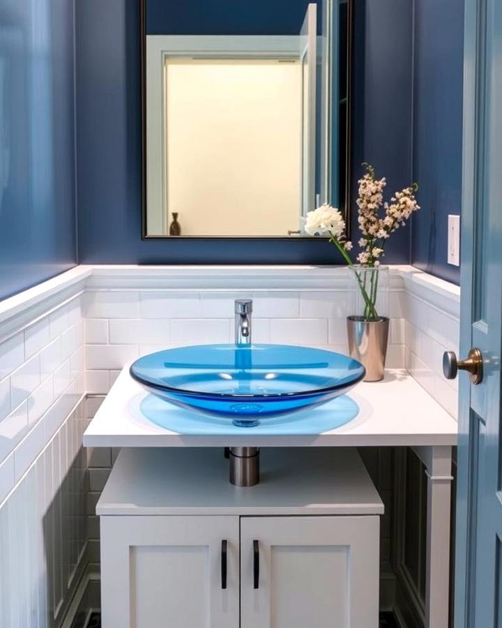 Blue Glass Sink