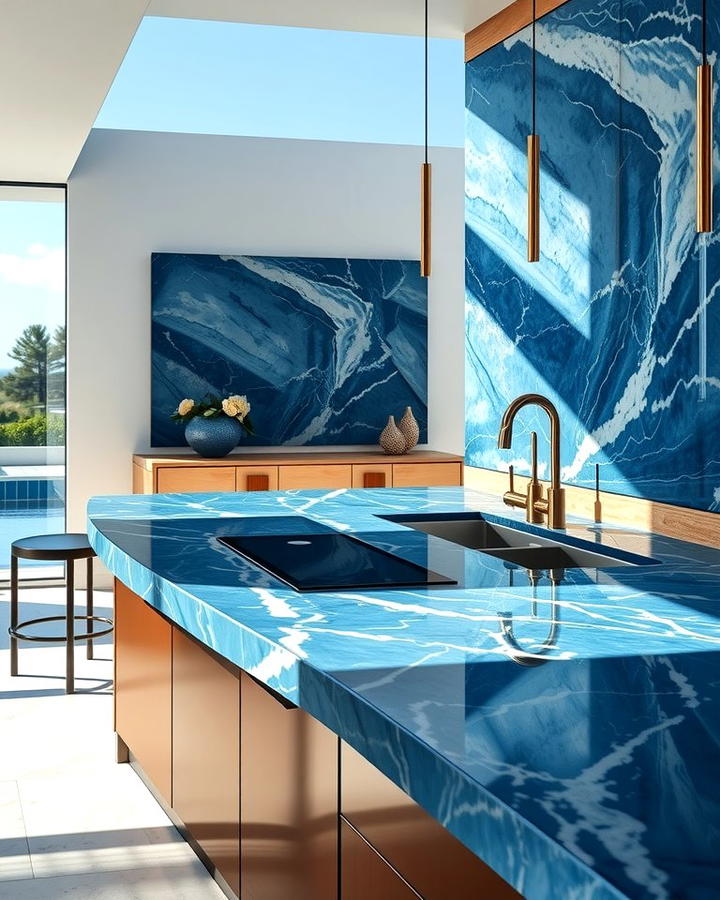 Blue Marble Countertop