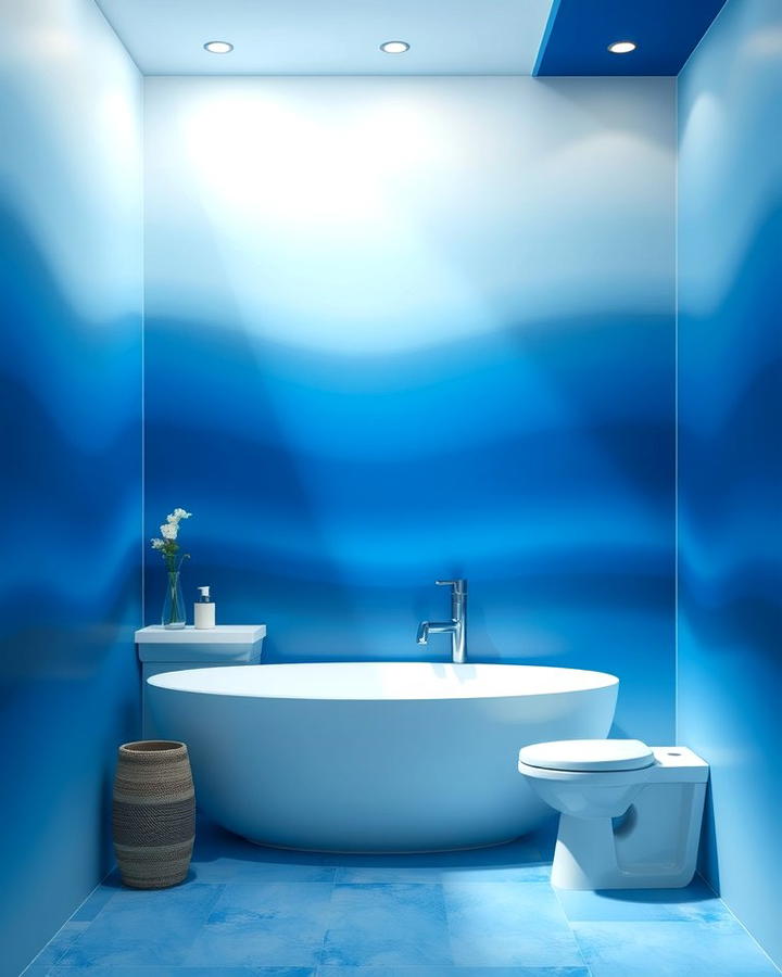 Blue Ombre Walls