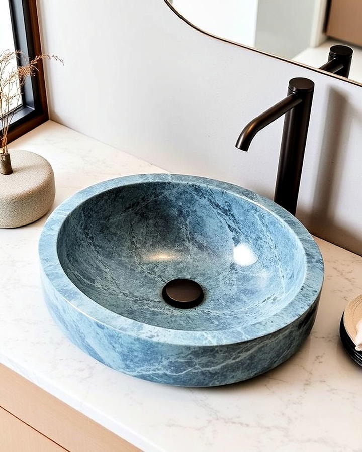 Blue Stone Bathroom Sink