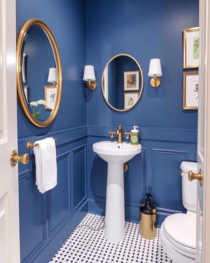 Blue Wainscoting