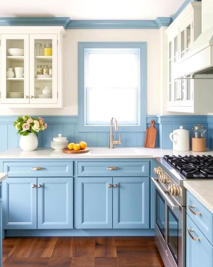 Blue Wainscoting