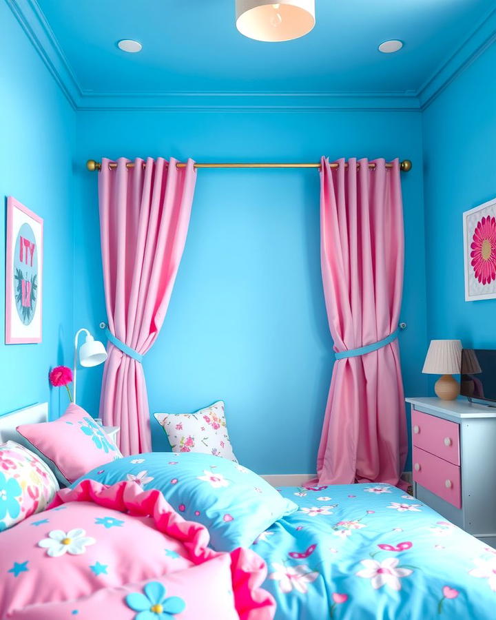 Blue and Pink Combination