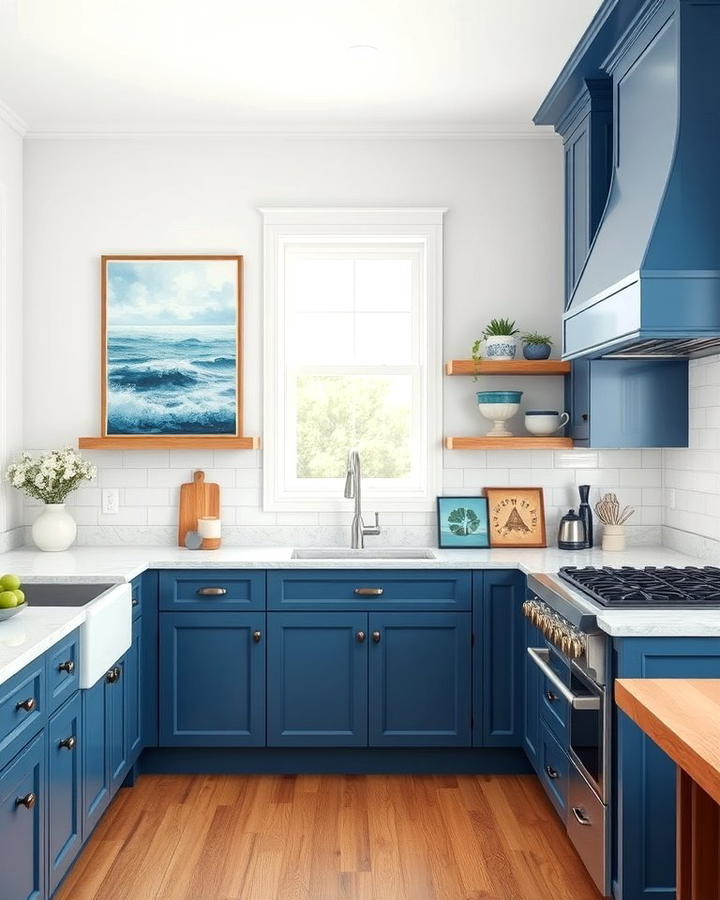 Blue and White Artwork