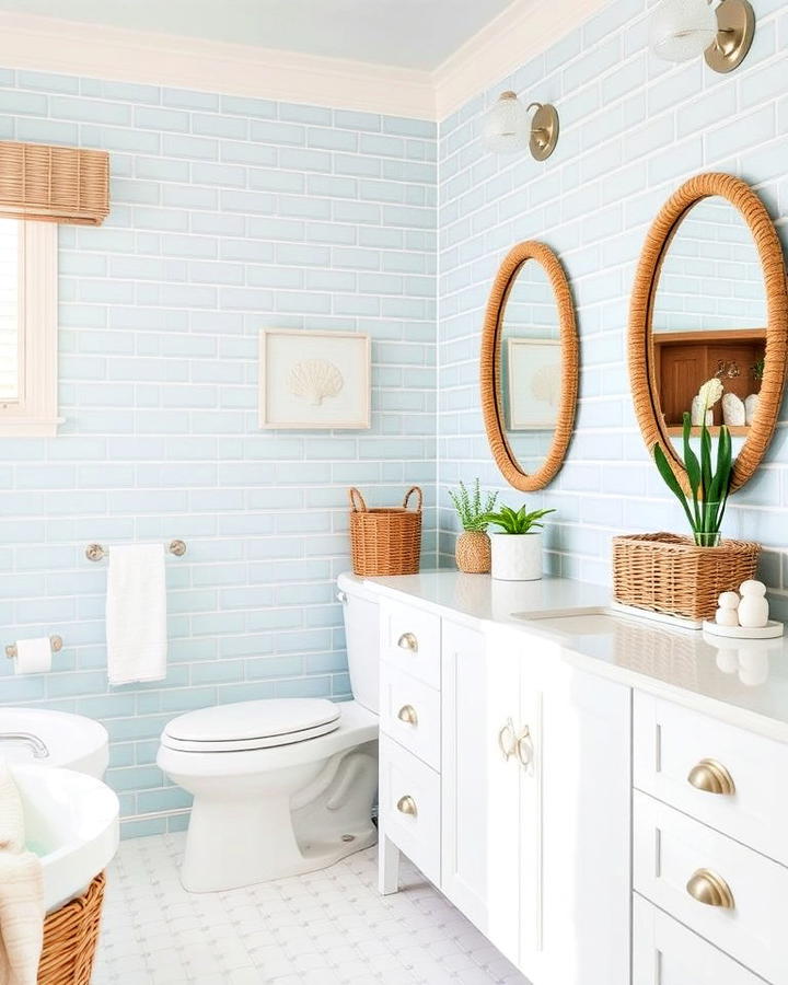 Blue and White Bathroom Coastal Chic Bathroom