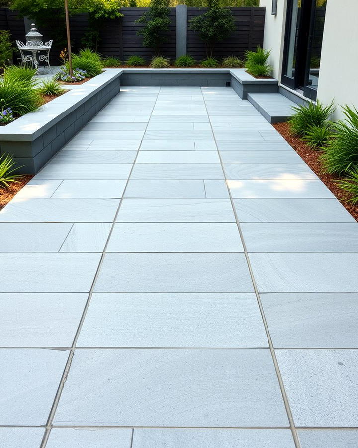 Bluestone Walkway with Large Flagstones