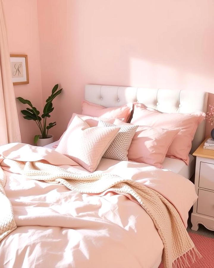 Blush Pink Bedding for a Cozy Vibe