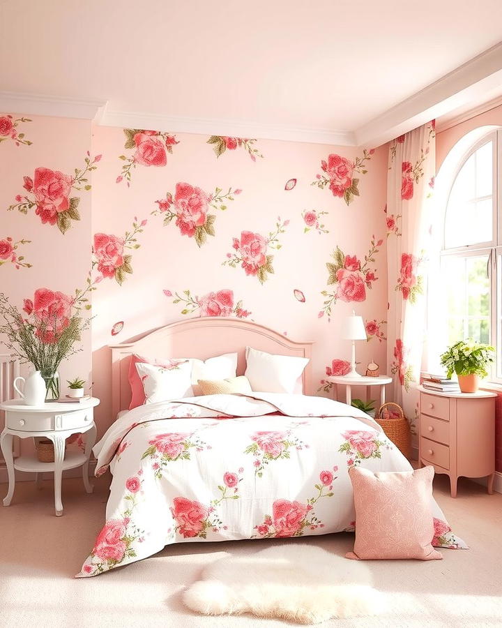 Blush Pink Floral Patterns