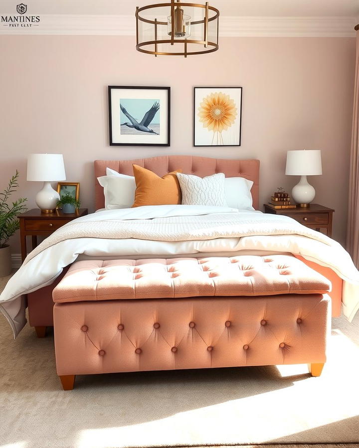 Blush Pink Ottoman