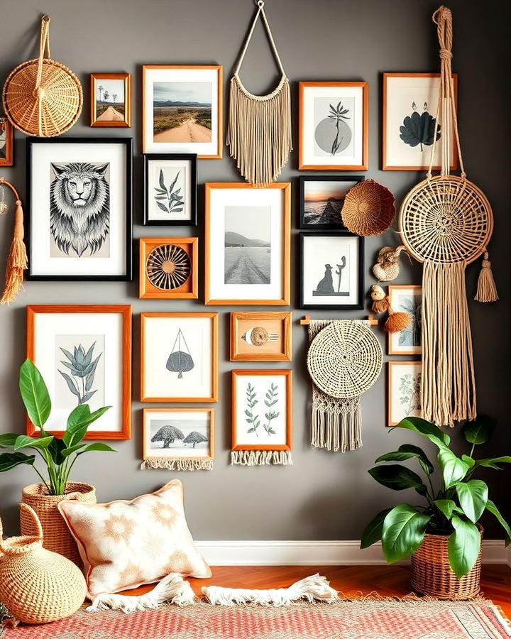 Bohemian Gallery Wall Idea