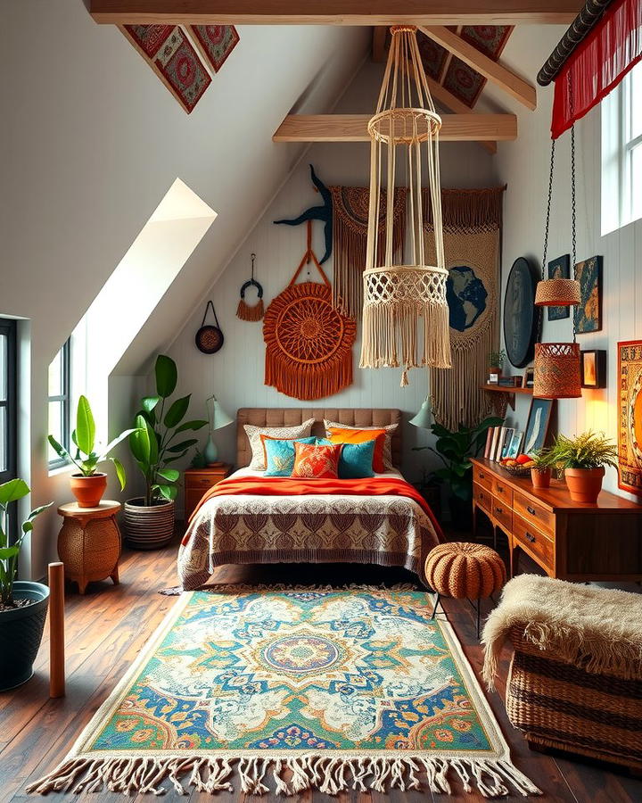 Bohemian Loft Bedroom Vibes