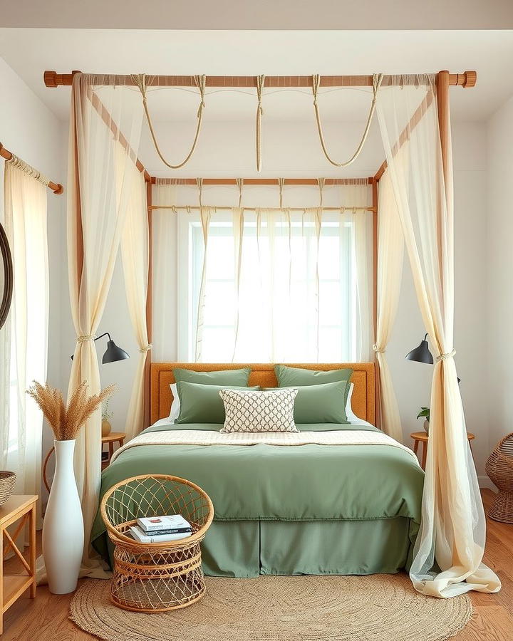 Boho Chic Canopy Bed