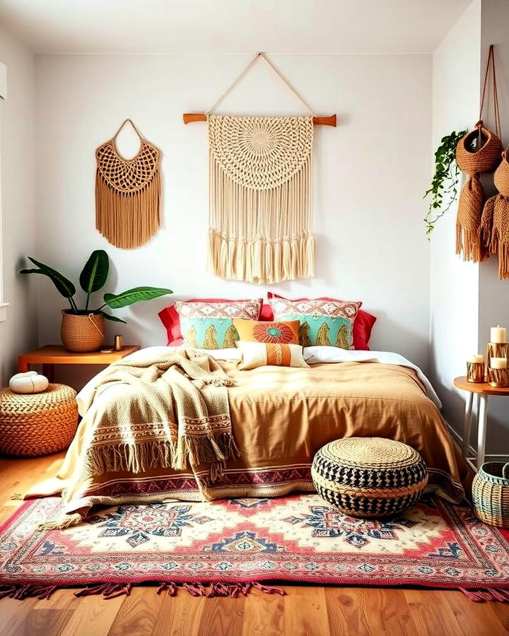 Boho Chic with Layered Textiles