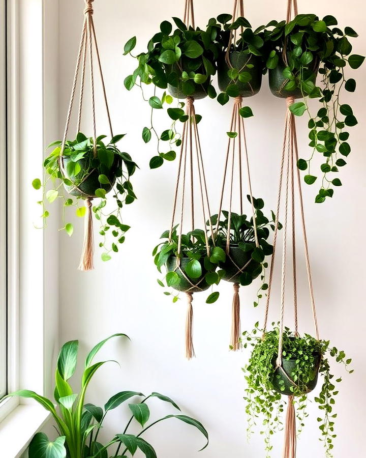 Boho Hanging Plants for Vertical Interest