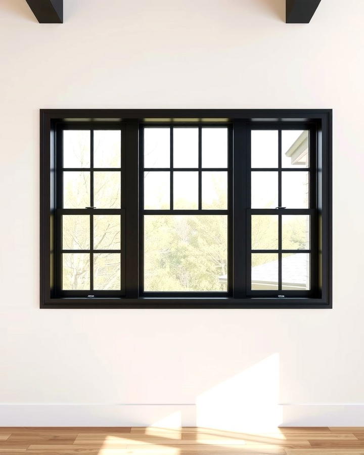 Bold Black Window Trim