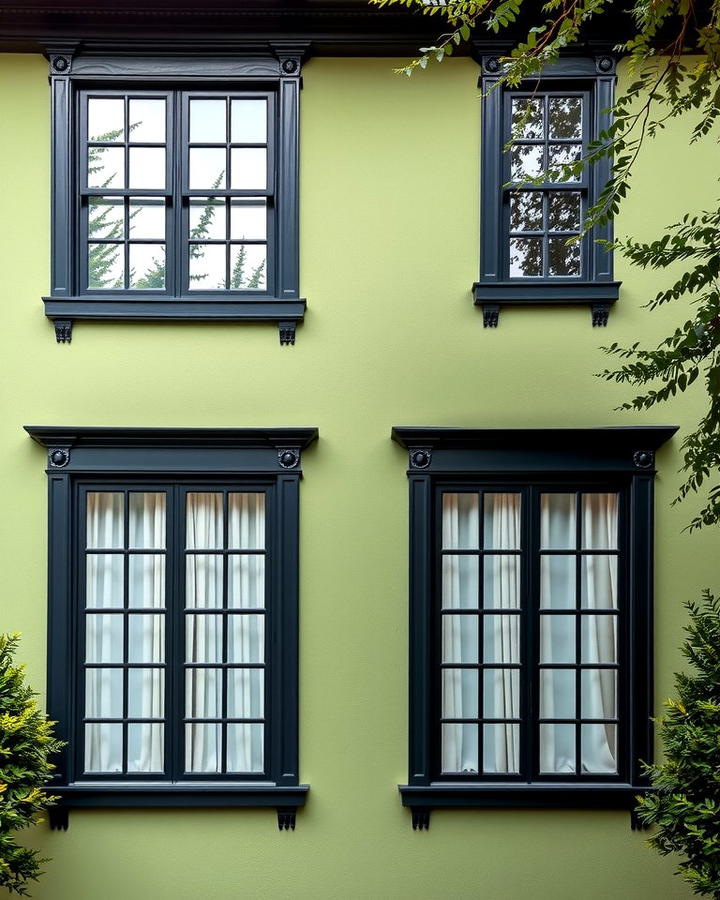 Bold Black Windows for Depth