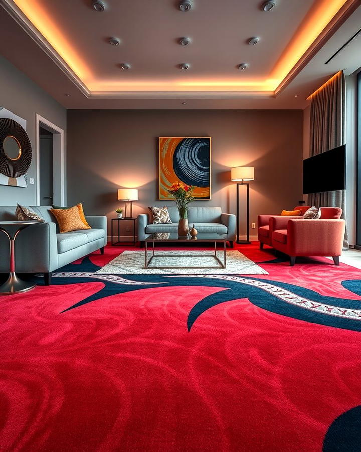 Bold Colored Carpets for a Vibrant Touch