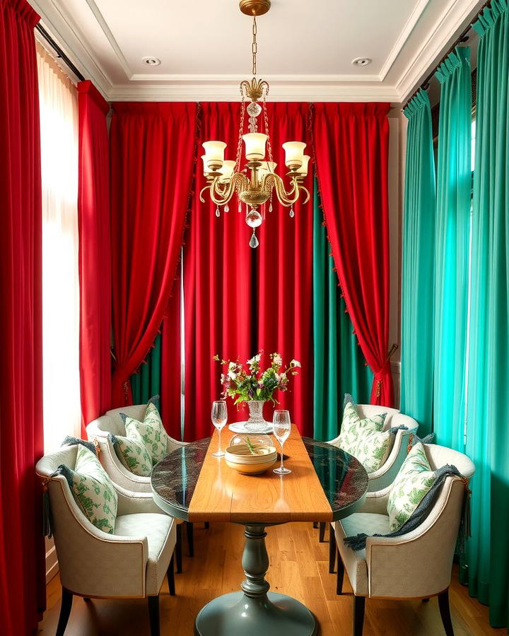 Bold Colored Curtains for a Statement Look