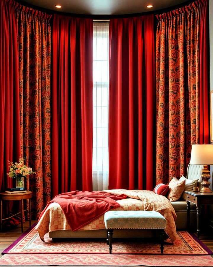 Bold Drapery for Bedroom