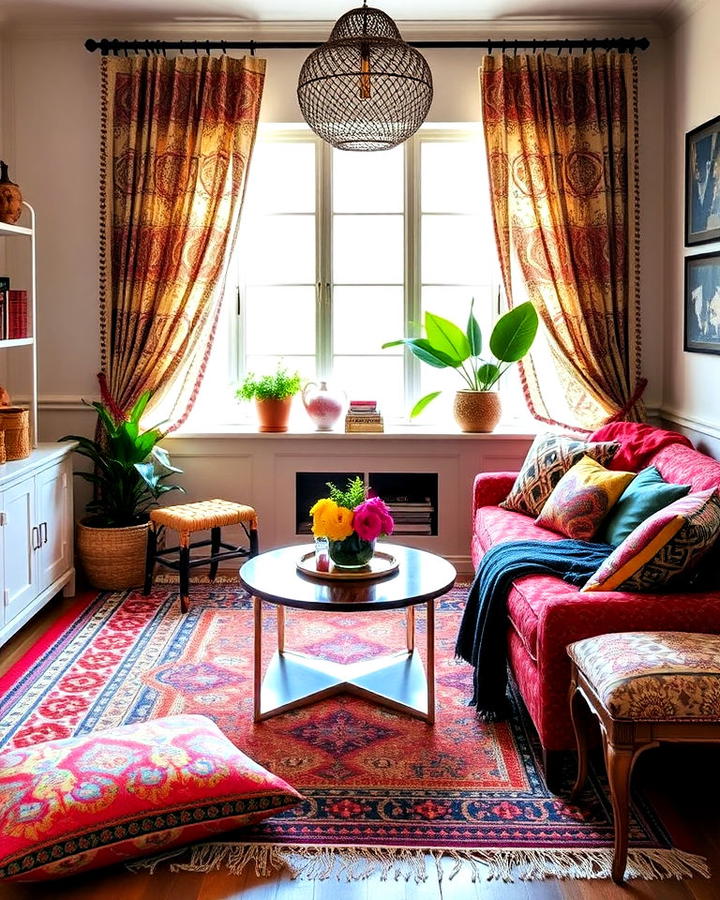 Bold Patterns and Prints Bohemian Interior