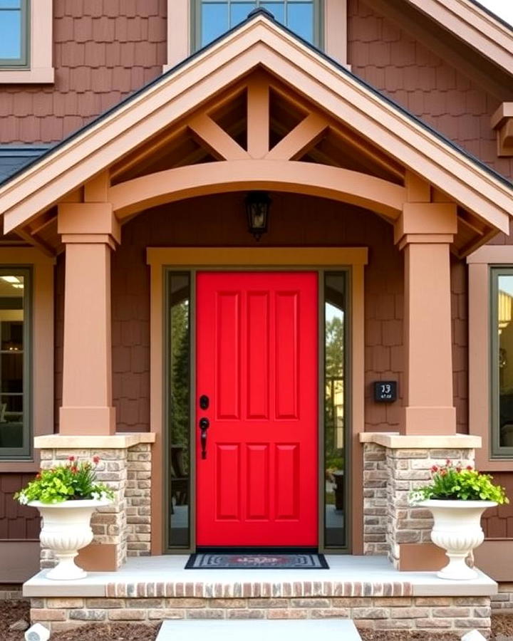 Bold Red Front Door