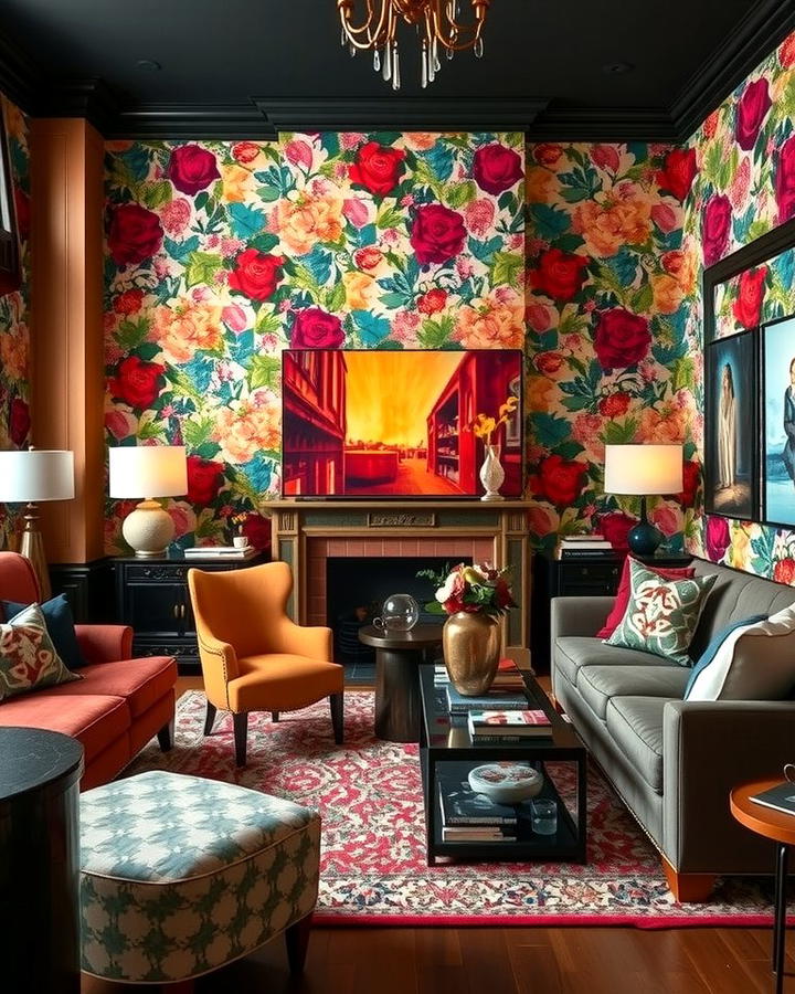 Bold Wallpaper Accents